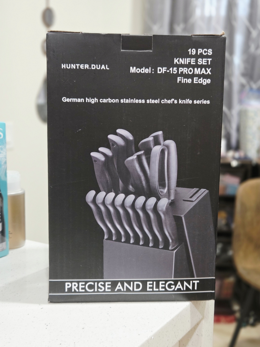 Hunter DF-15 PRO MAX 19-Piece Knife Set - Black